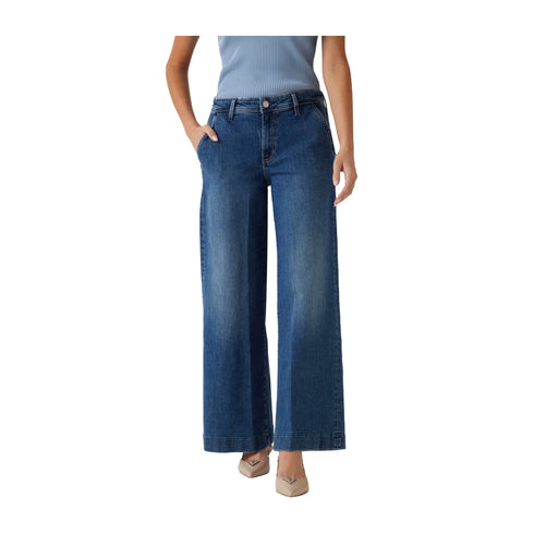 Guess Jeans Jeans Donna Zoya Chino Cropped Denim chiaro P25 - GUESSW5RA1LD5L73 - J4SM - 25 - Francavilla Moda